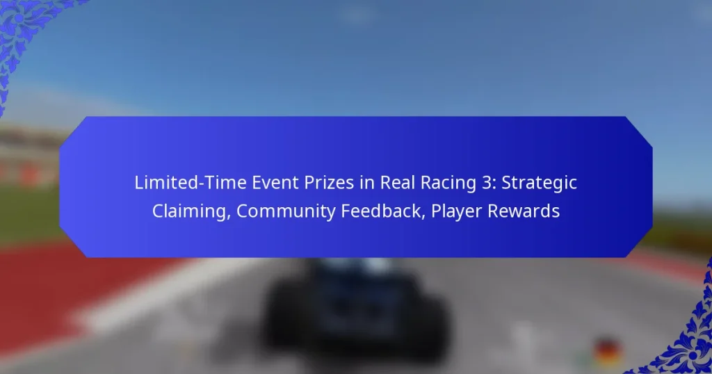 Limited-Time Event Prizes in Real Racing 3: Strategic Claiming, Community Feedback, Player Rewards