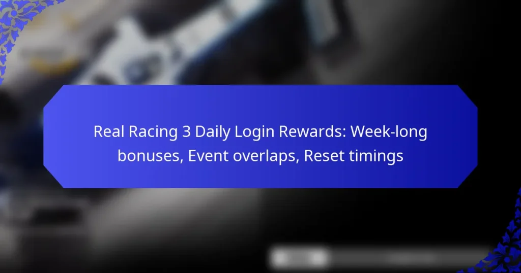 Real Racing 3 Daily Login Rewards: Week-long bonuses, Event overlaps, Reset timings